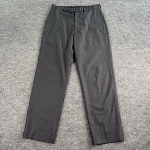 Brooks Brothers Pants Men 34x31 Gray Wool Lycra Solid Designer Luxury Stretch